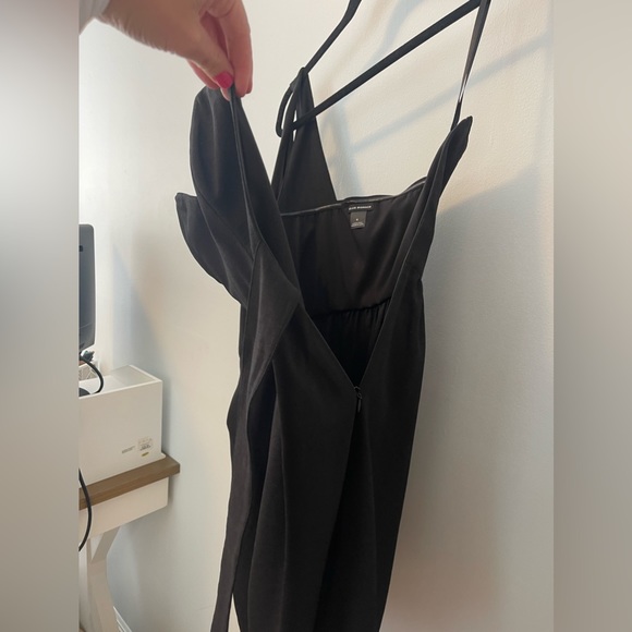 NWOT Club Monaco One Shoulder Wrap Jaspers Dress in Black - Size 4 - Picture 7 of 9